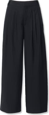 rag & bone Chappell High Waist Wide Leg Pleat Pants