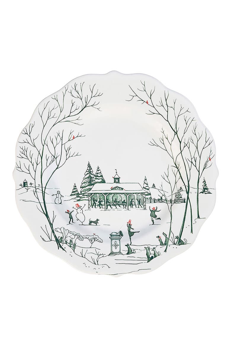 Country Estate Winter Frolic 16-Piece Dinnerware Set, Alternate, color, EVERGREEN