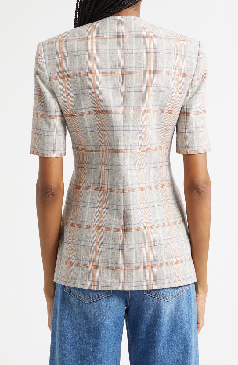 Veronica Beard Bodie Plaid Jacket, Alternate, color, Muted Clay Multi