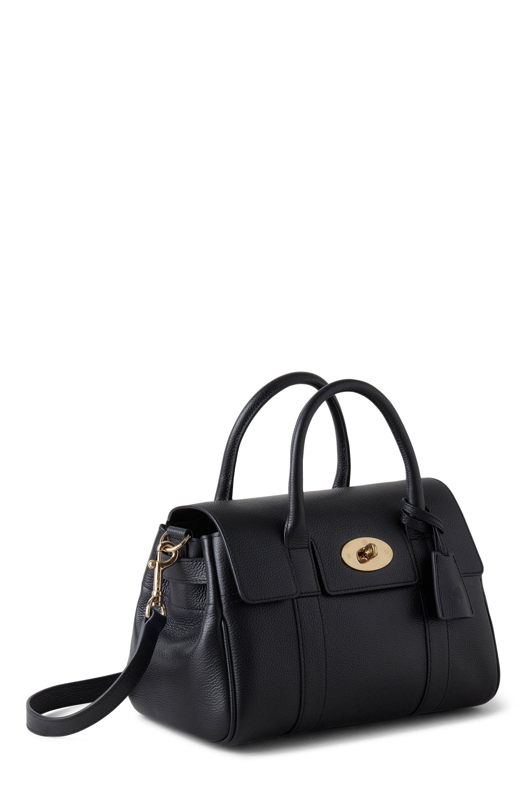 Mulberry Small Bayswater Satchel, Alternate, color, Black