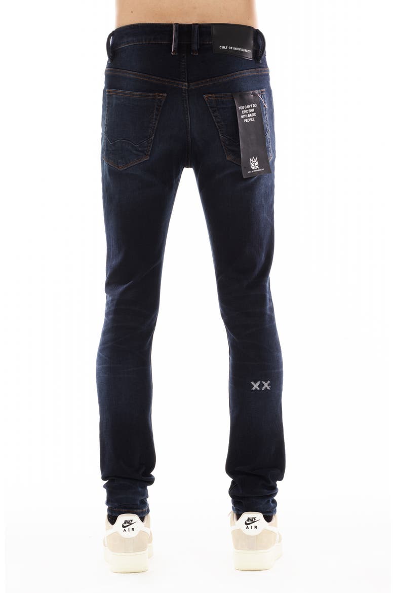 Punk Super Skinny Jeans, Alternate, color, NOIR