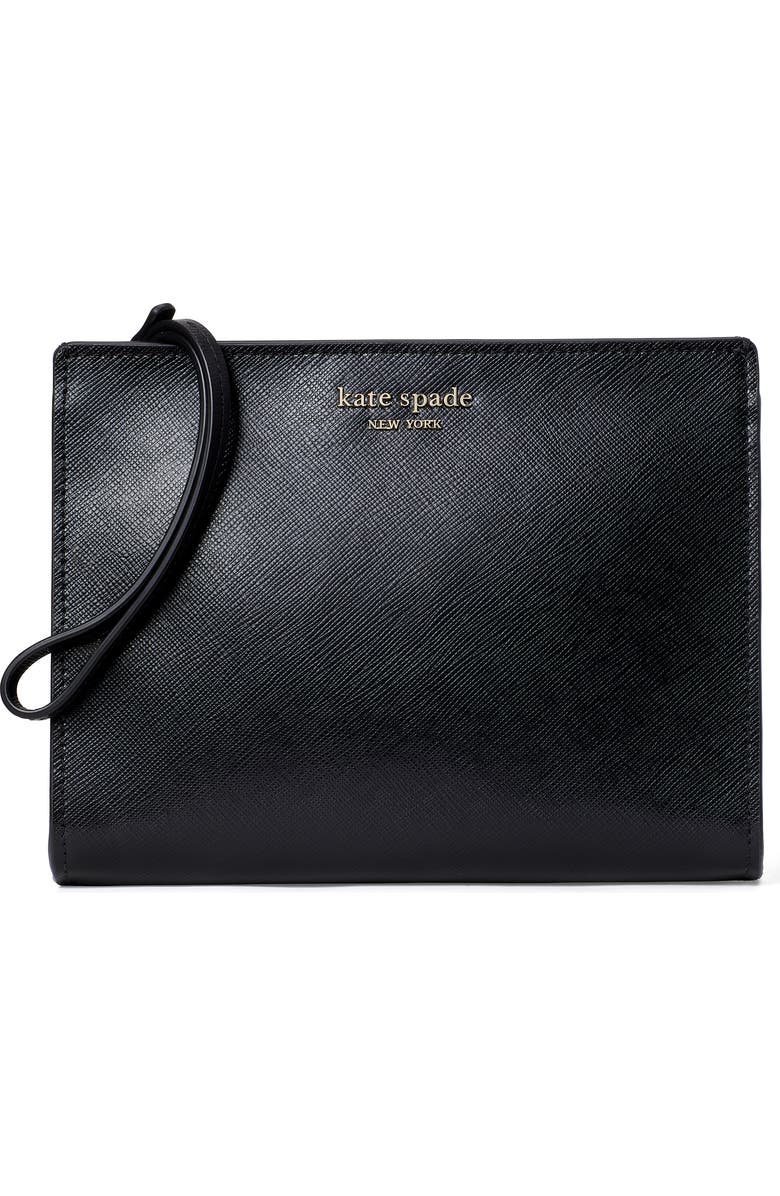 Kate Spade New York spencer leather wristlet, Main, color,