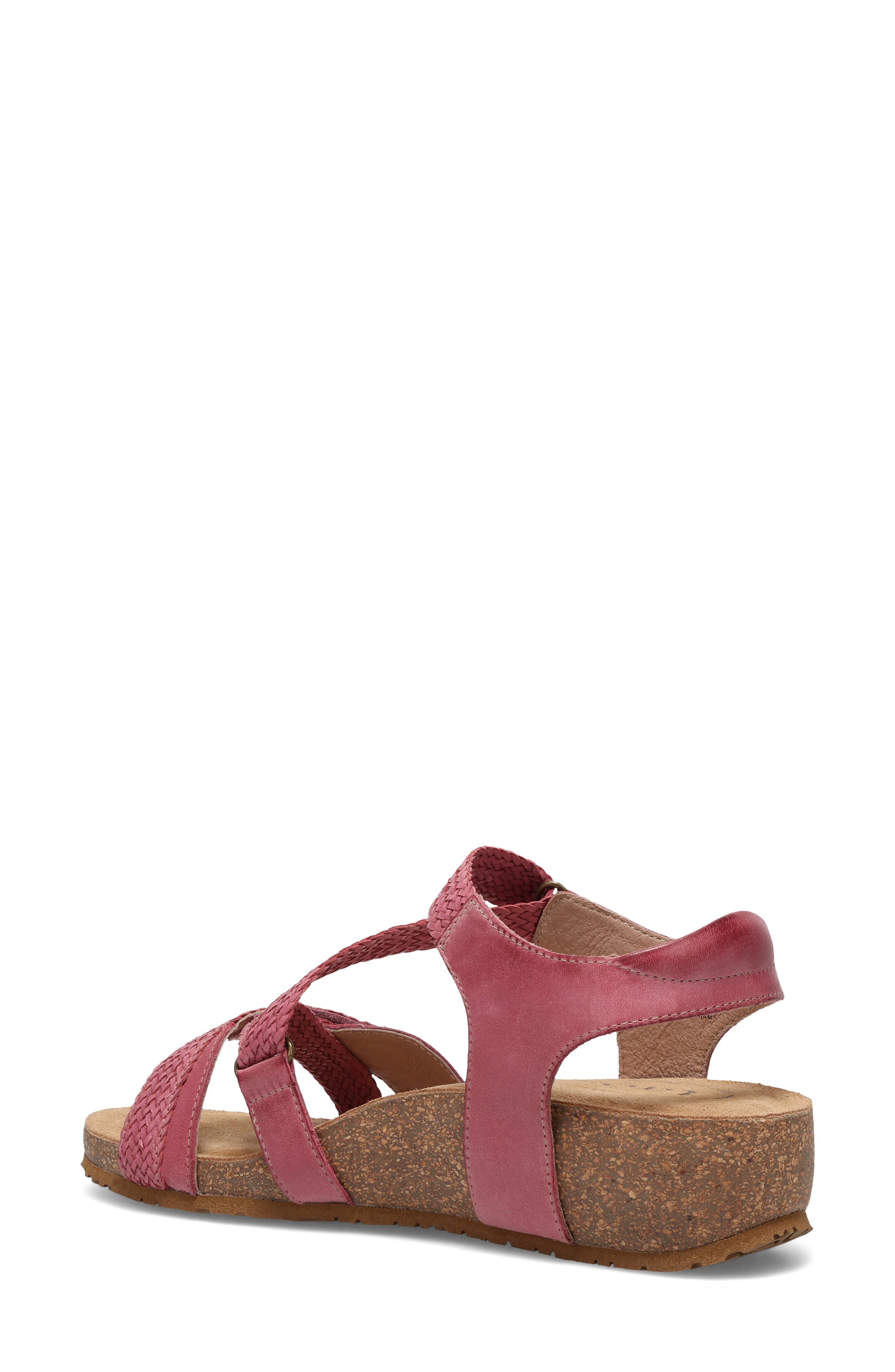 'Trulie' Wedge Sandal, Alternate, color, PINK