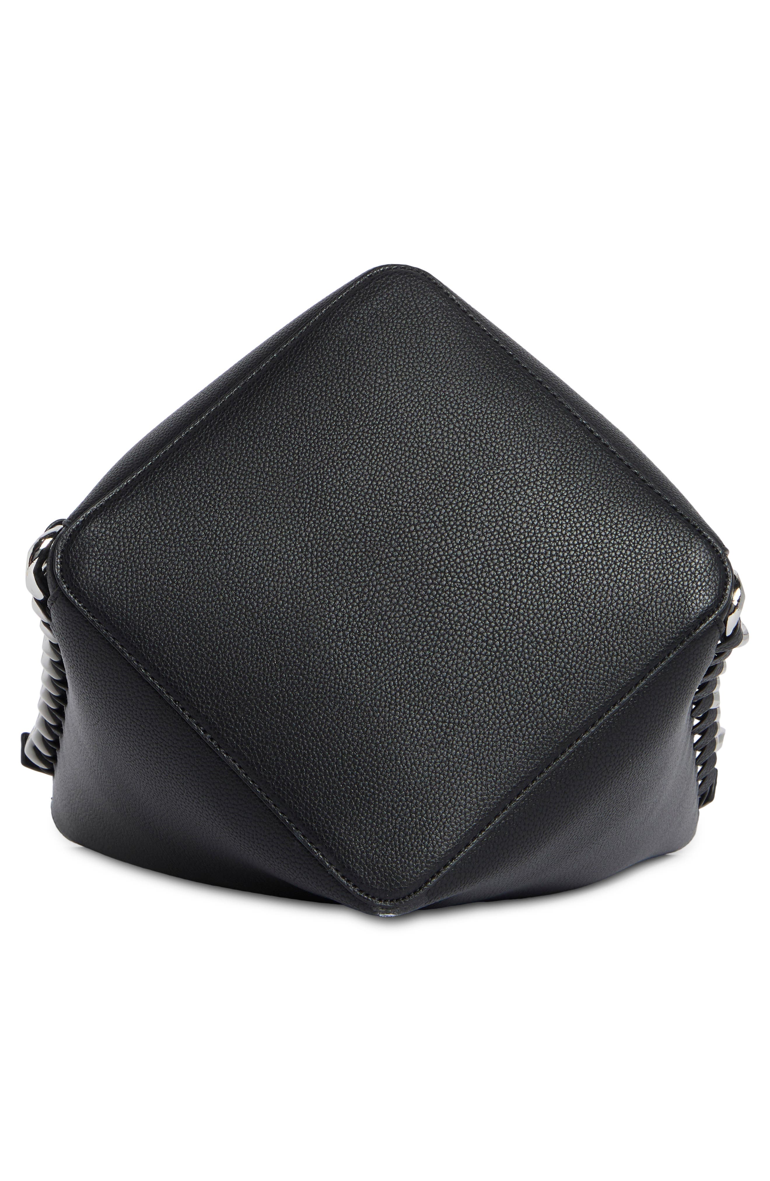 DKNY Riona Bucket Bag, Alternate, color, Black/ Silver