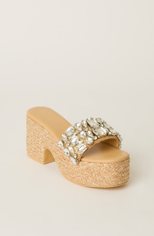 Btb Los Angeles Bijou Crystal Platform In Sand