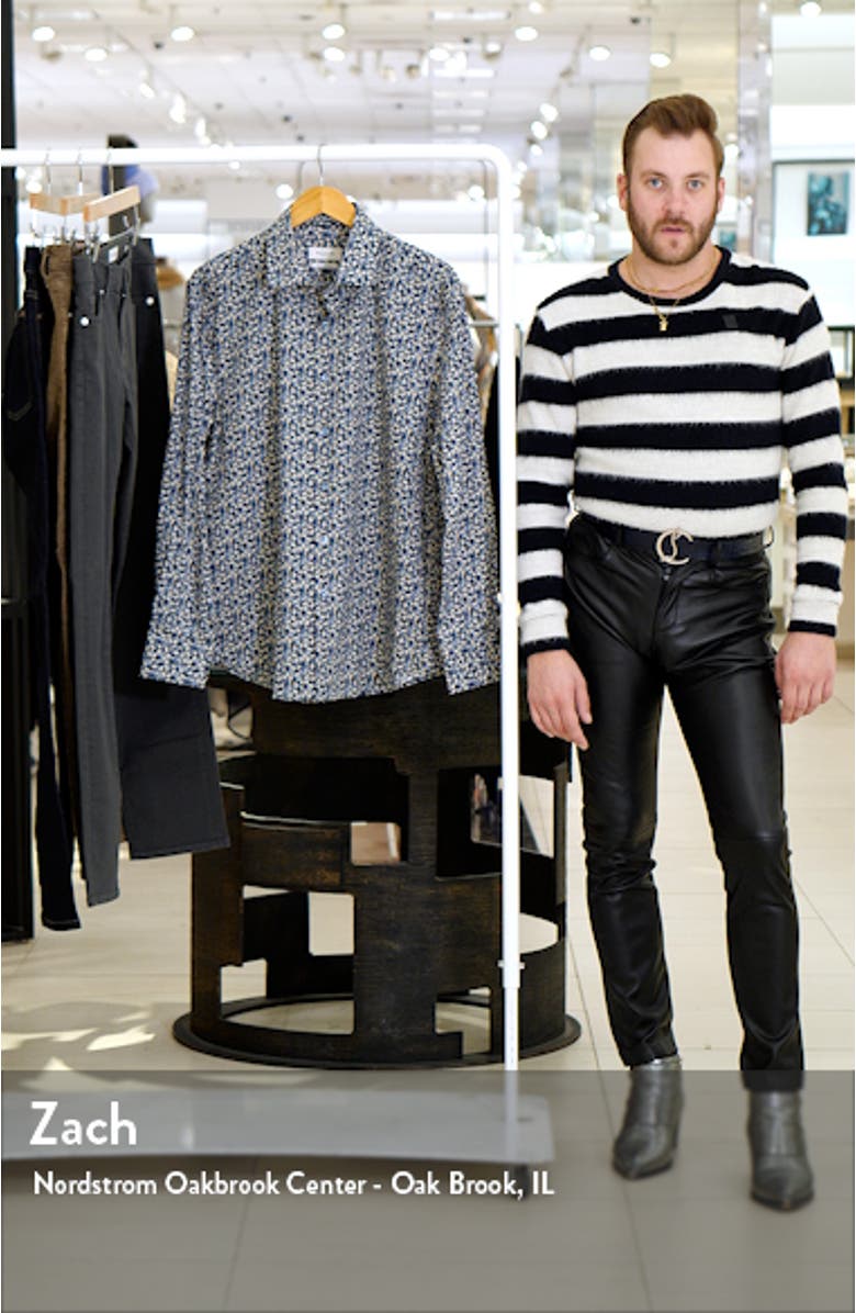 Axel Shaped Fit Stretch Cotton Button-Up Shirt, sales video thumbnail