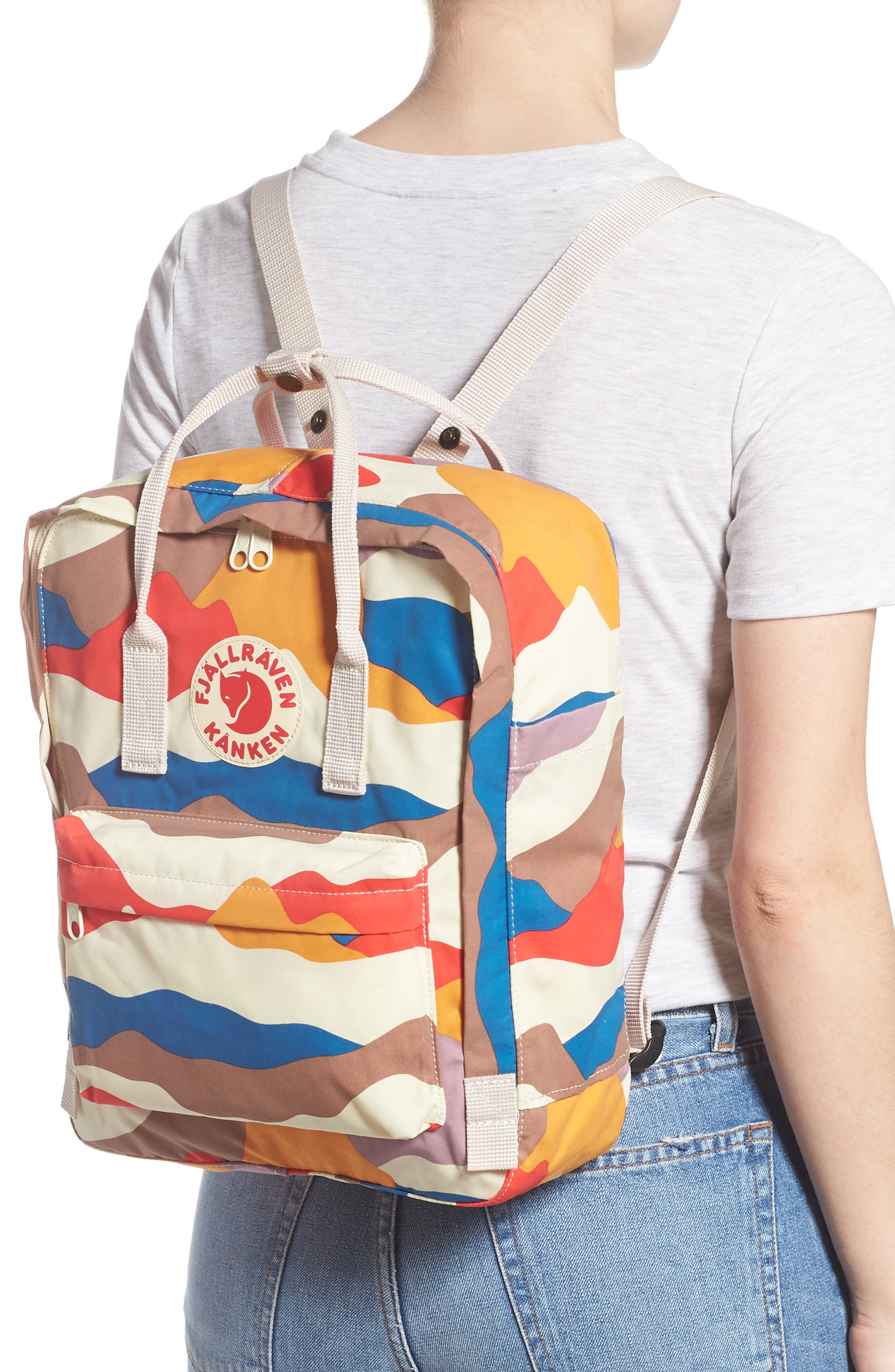 Kånken Art Water Resistant Backpack, Alternate, color, SPRING LANDSCAPE