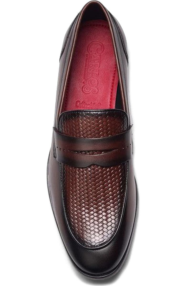 CARLOS SANTANA Solstice Penny Loafer, Alternate, color, Brown Leather