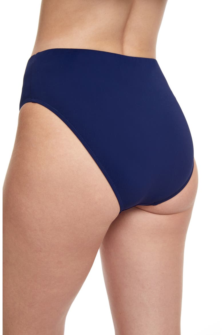 Tutti Frutti Mid Waist Swim Bottom, Alternate, color, NAVY