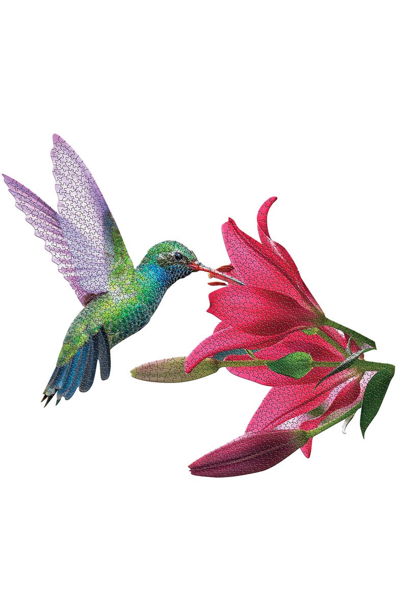 Madd Capp I Am Hummingbird 1000 Piece Bird Shaped Puzzle, Alternate, color, Multicolored