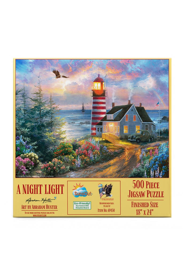 A Night Light 500 piece Jigsaw Puzzle for Adults, Alternate, color, Multicolor