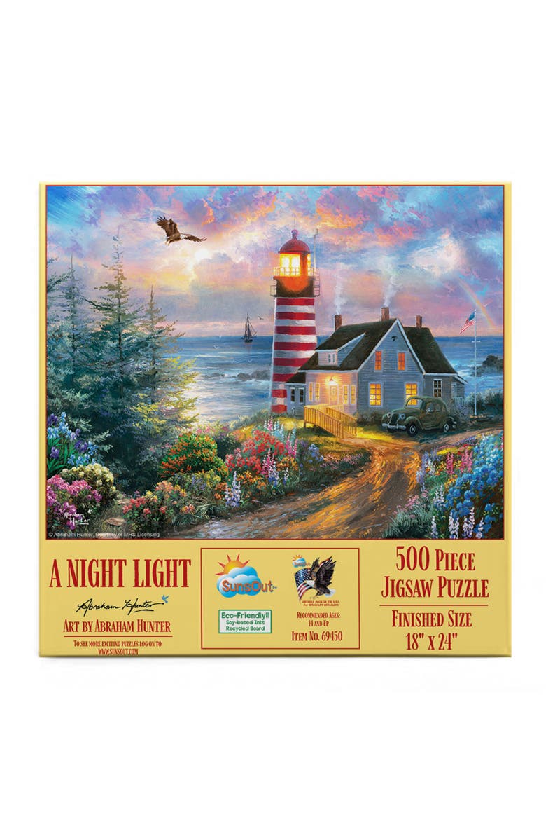 Sunsout A Night Light 500 piece Jigsaw Puzzle for Adults, Alternate, color, Multicolor
