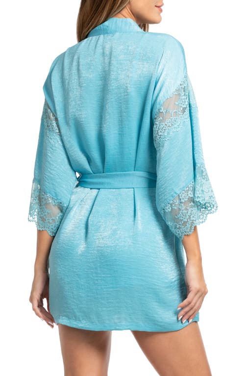 In Bloom By Jonquil Lace Trim Satin Wrap