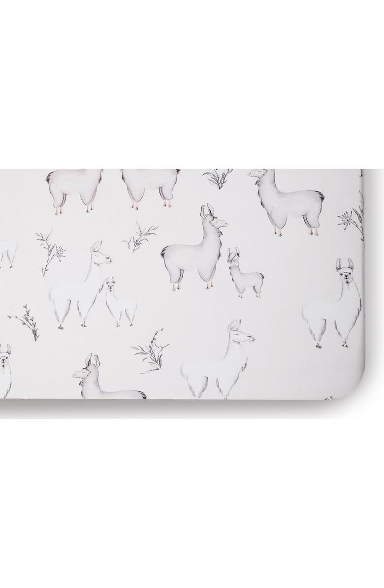 Oilo Llama Crib Sheet & Cuddle Blanket Set, Alternate, color, Llama