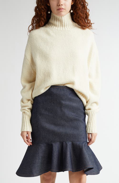 Bite Studios Chunky Organic Wool Roller Knit Sweater In Off-white