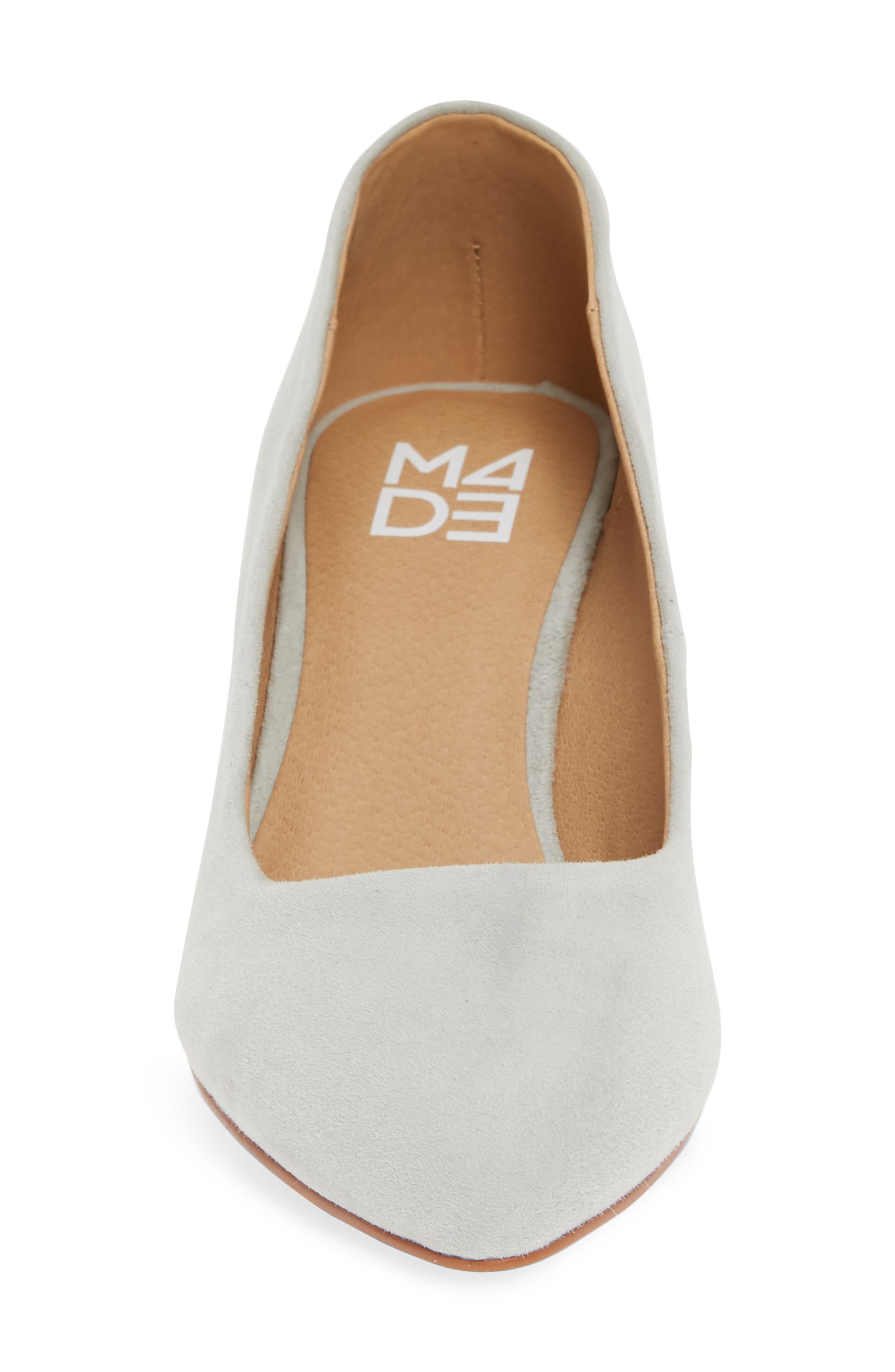 Halle Statement Heel Pump, Alternate, color, AGATA SUEDE