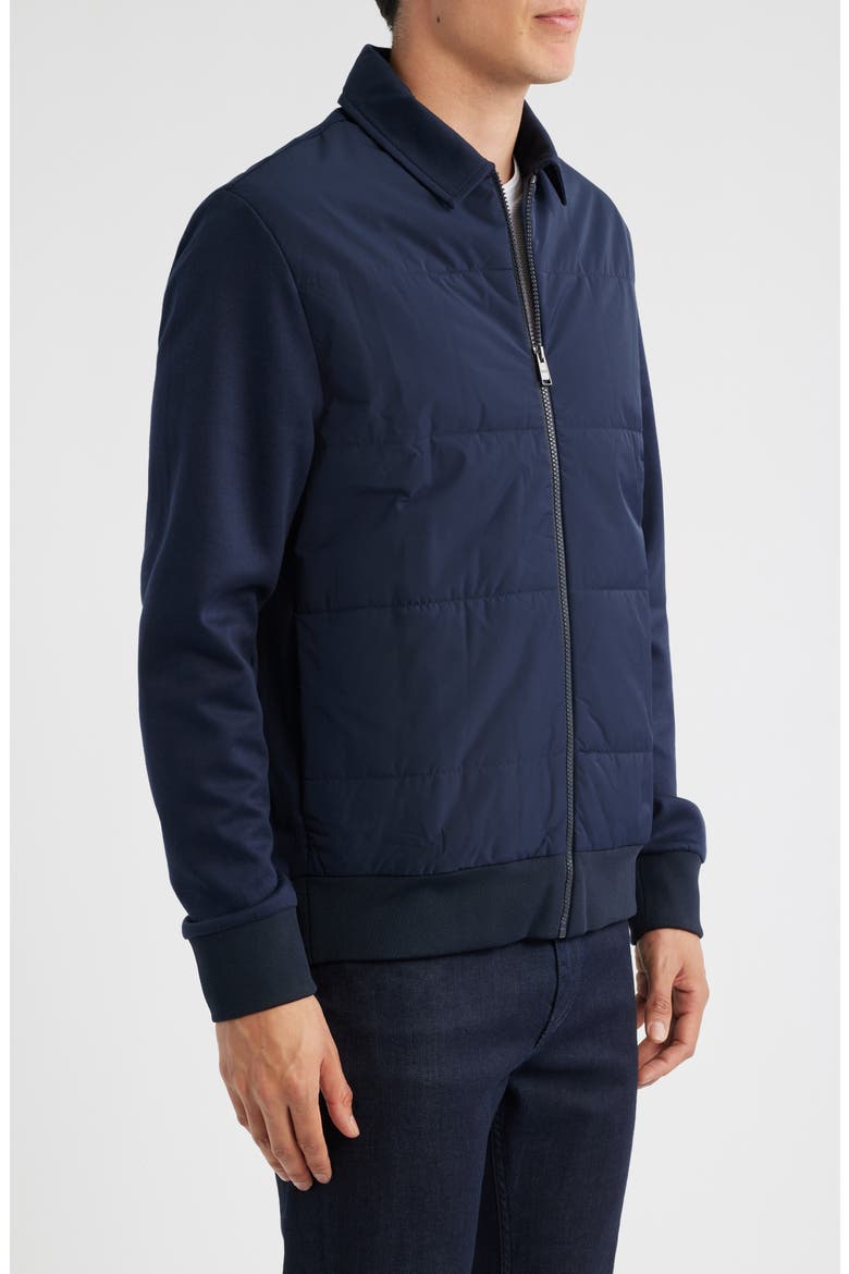 Sigmon Quilted Zip Jacket, Alternate, color, DARK BLUE