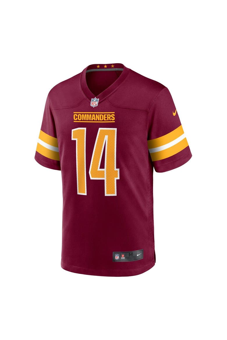 Men's Nike Sam Howell Burgundy Washington Commanders Player Game Jersey, Alternate, color, Burgundy