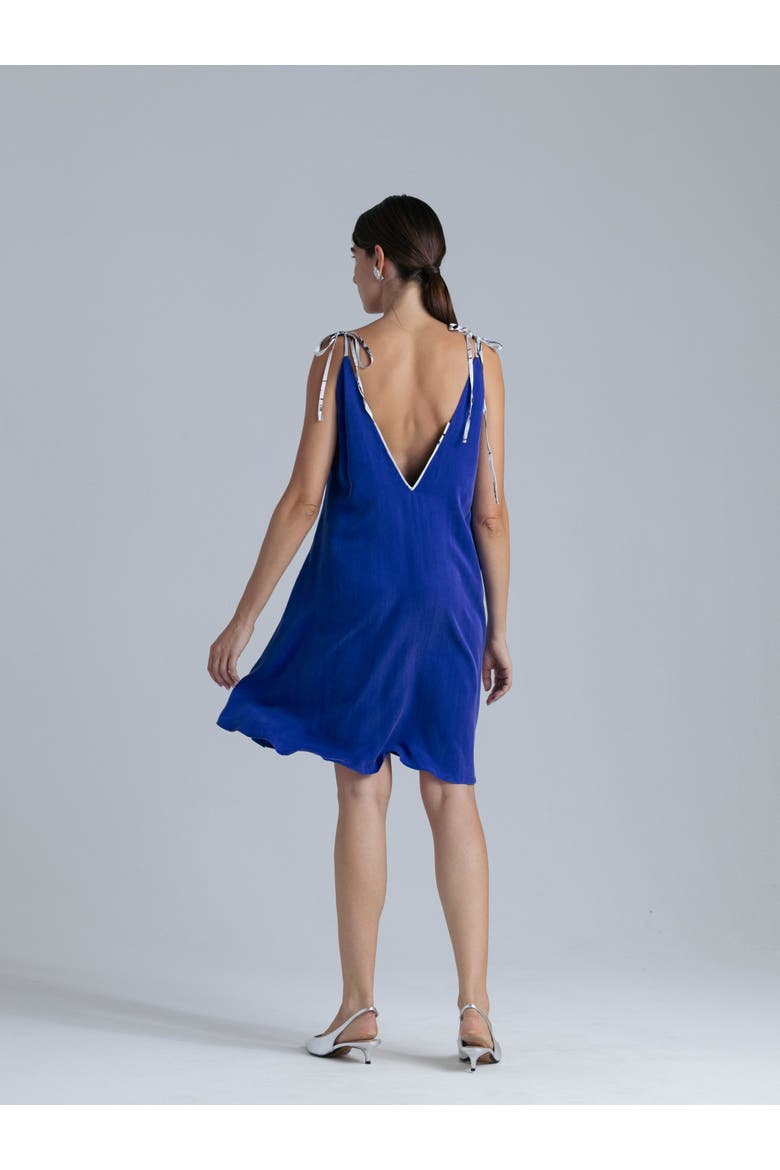 Cupro Dress, Alternate, color, Blue
