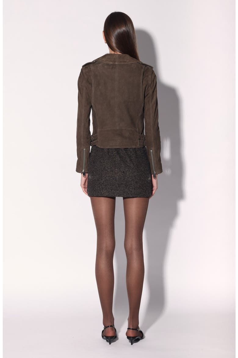 Liz Suede Jacket, Alternate, color, Dark Sage Suede