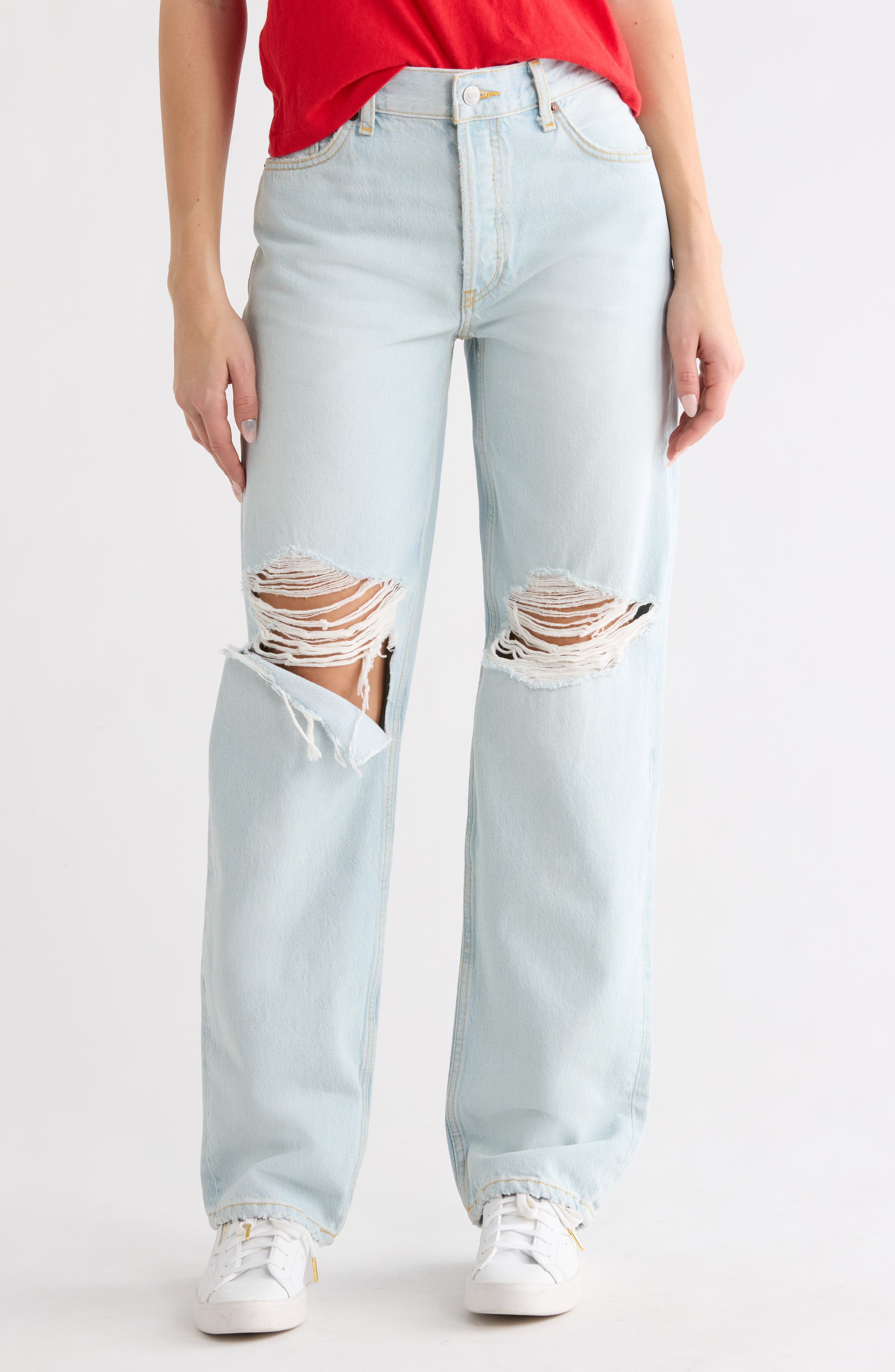 Re/Done Ripped Loose Jeans