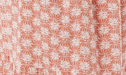 Rip Curl Print Knotted Sleeveless Tiered Maxi Sundress In Pink