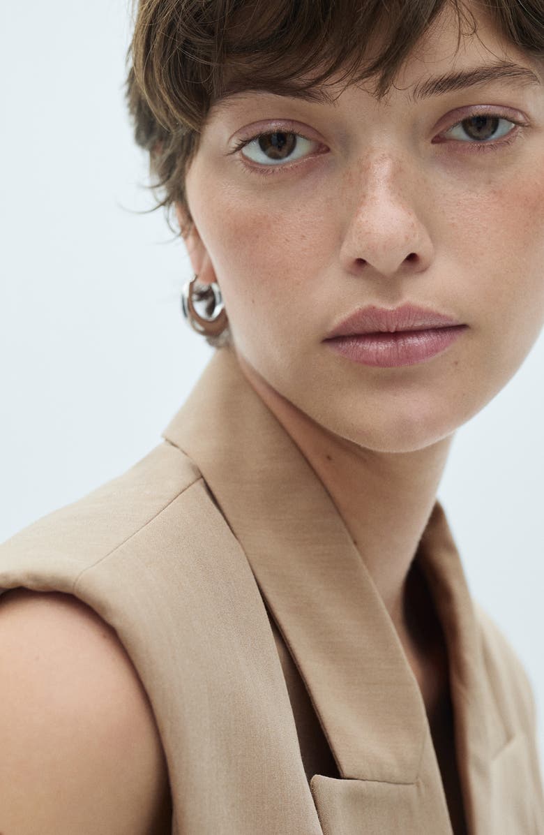 MANGO Lapel Suit Vest, Alternate, color, 