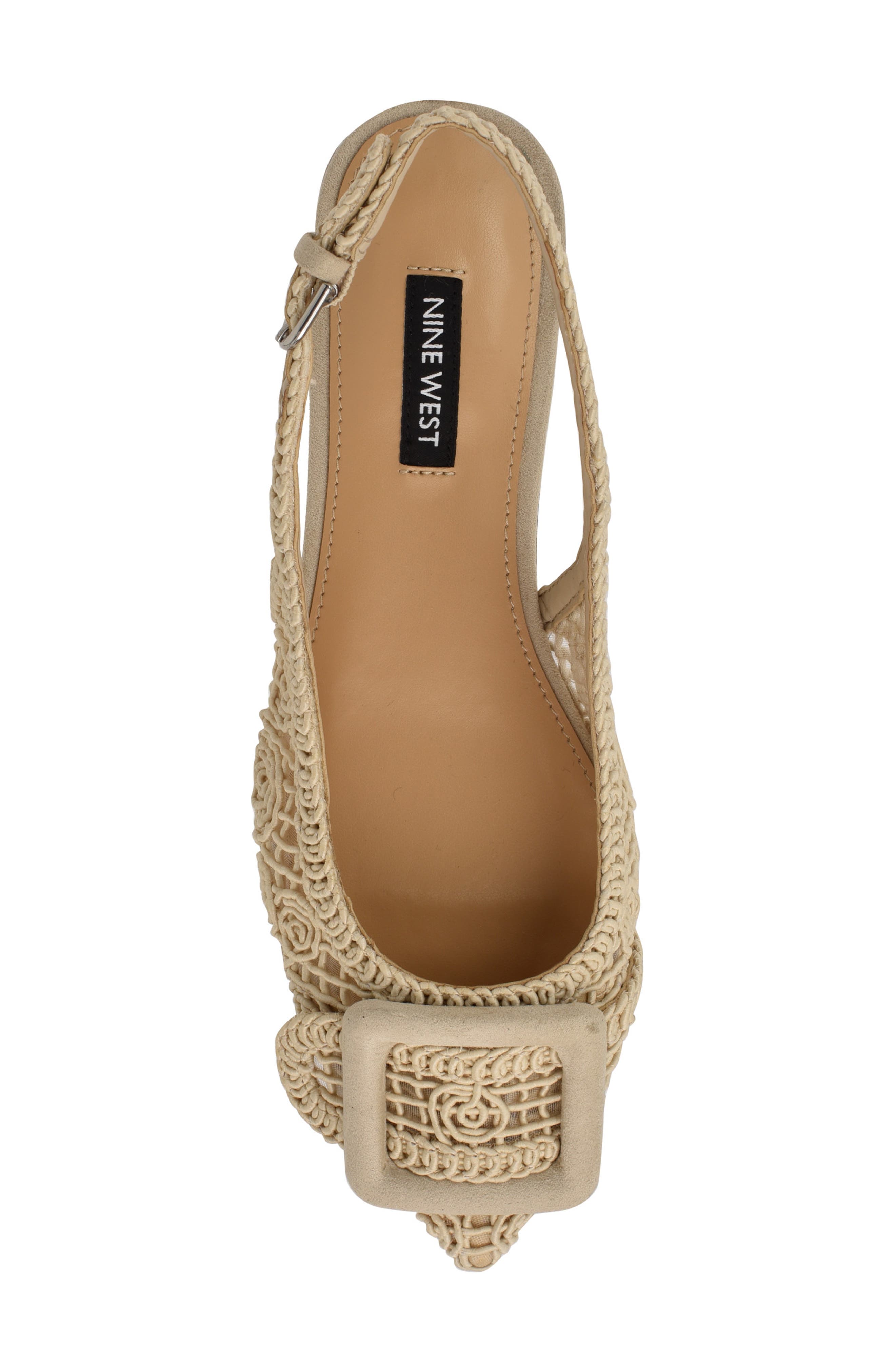 Nine West Jasser Pointed Toe Slingback Flat, Alternate, color, 