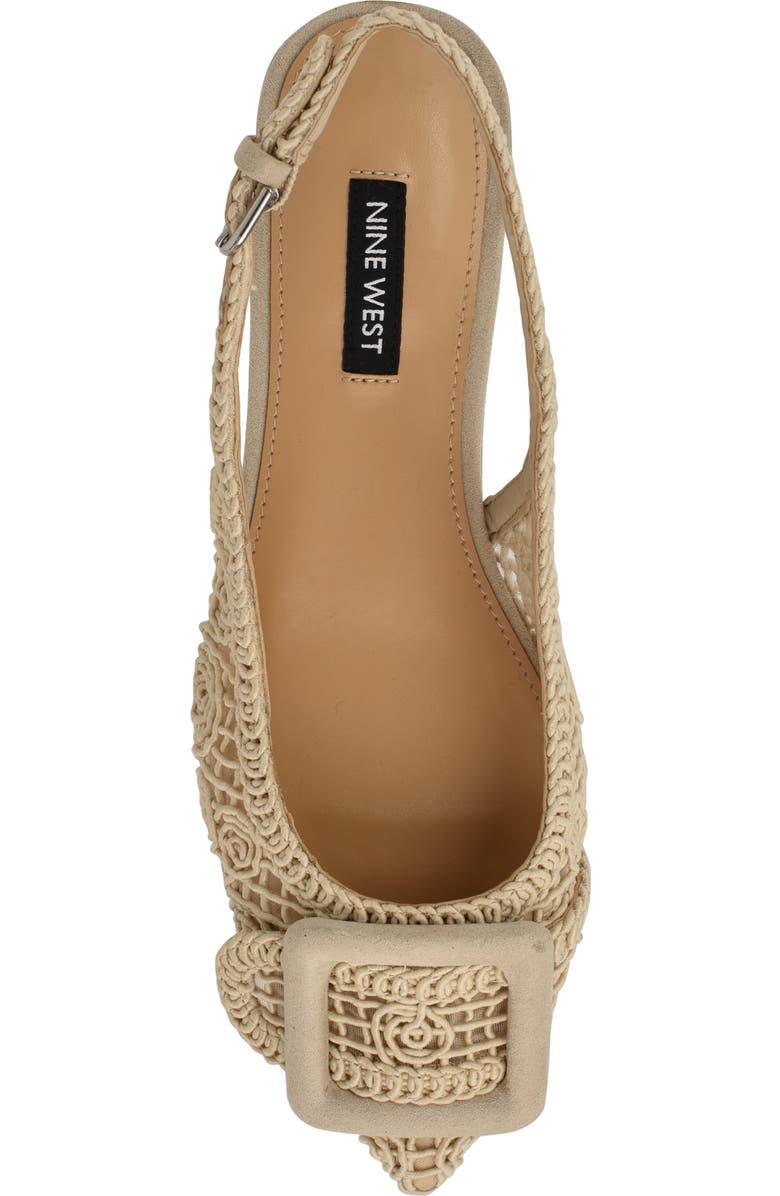 Nine West Jasser Pointed Toe Slingback Flat, Alternate, color,