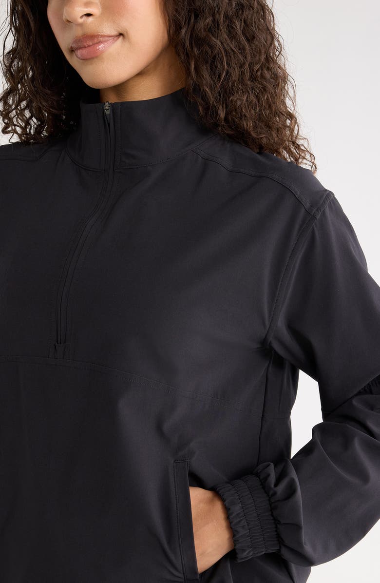 Zella Club Half Zip Pullover, Alternate, color, Black