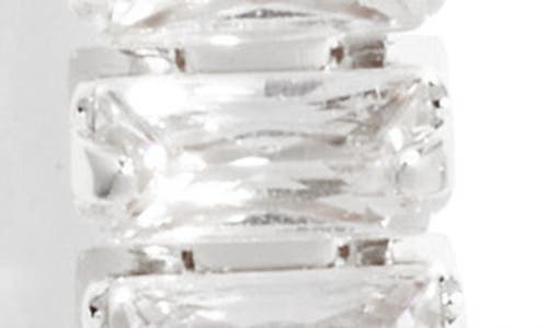 NORDSTROM NORDSTROM CUBIC ZIRCONIA LINEAR DROP EARRINGS