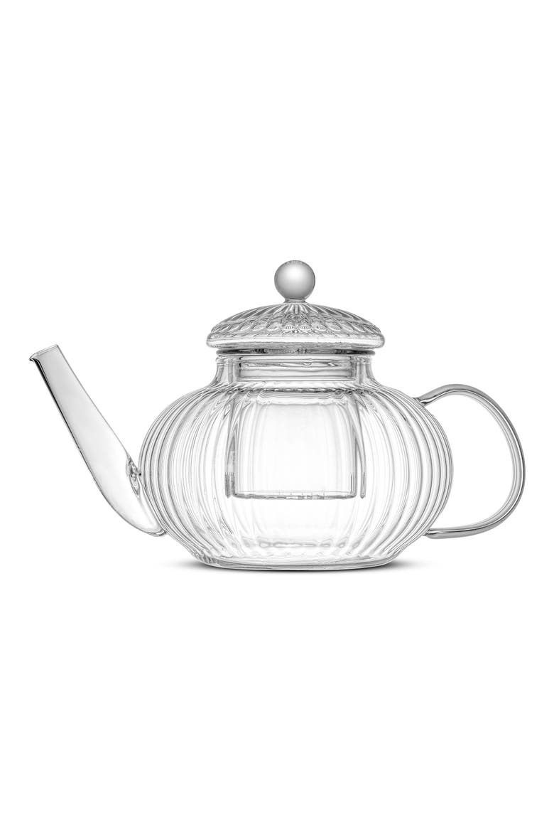 Fluted Glass Tea Kettle, Main, color, CLEAR