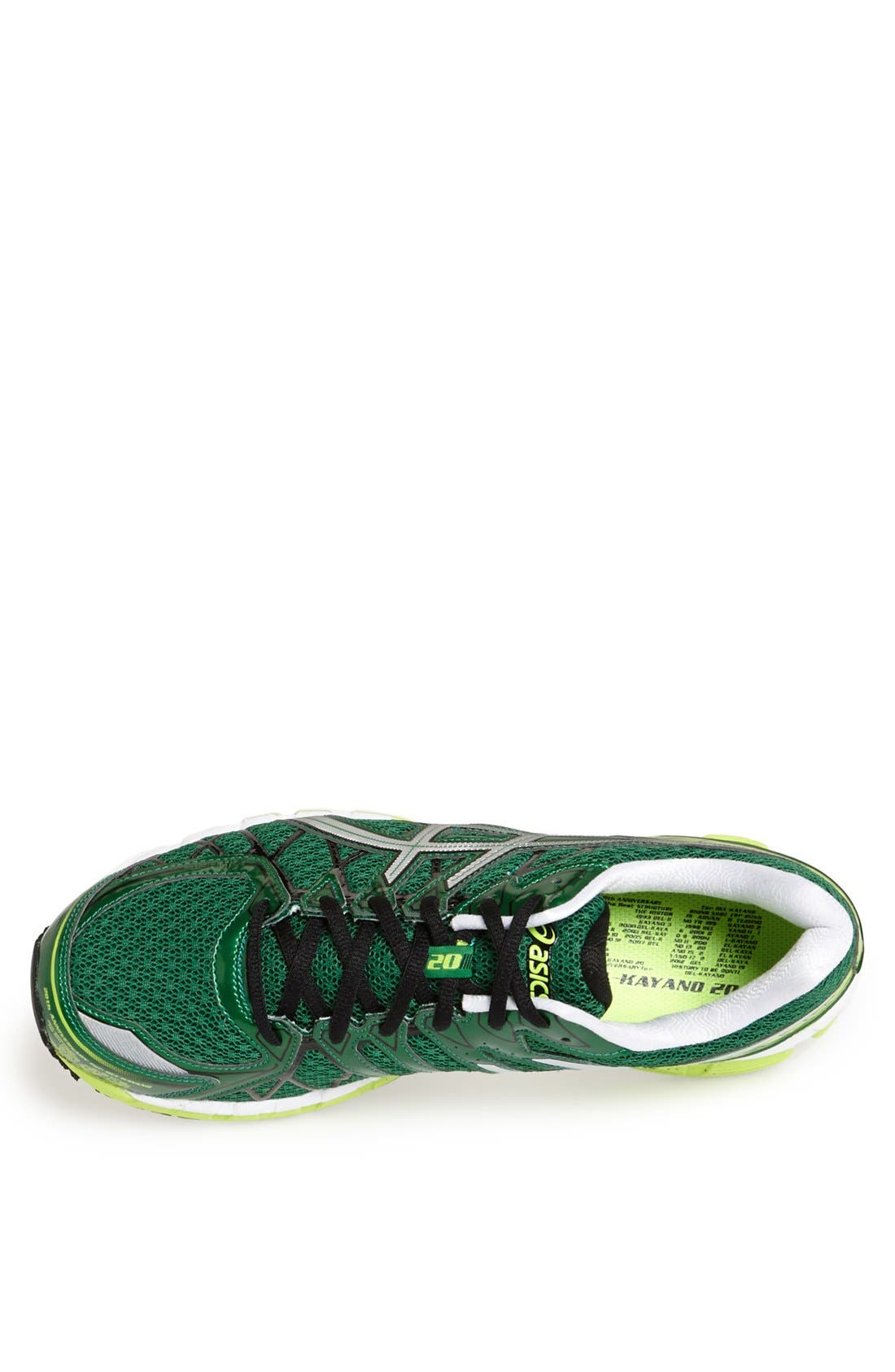 GEL-KAYANO® 20 Running Shoe, Alternate, color, PINE/ LIGHTNING/ WHITE