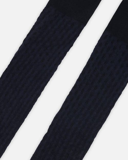 Deux Par Deux Knit Tights In Black