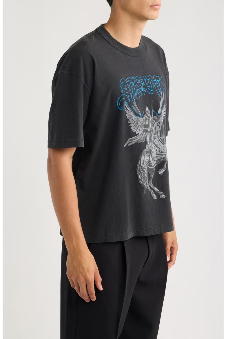 Vanguard Short Sleeve Organic Cotton T-Shirt, Alternate, color, WASHED BLACK