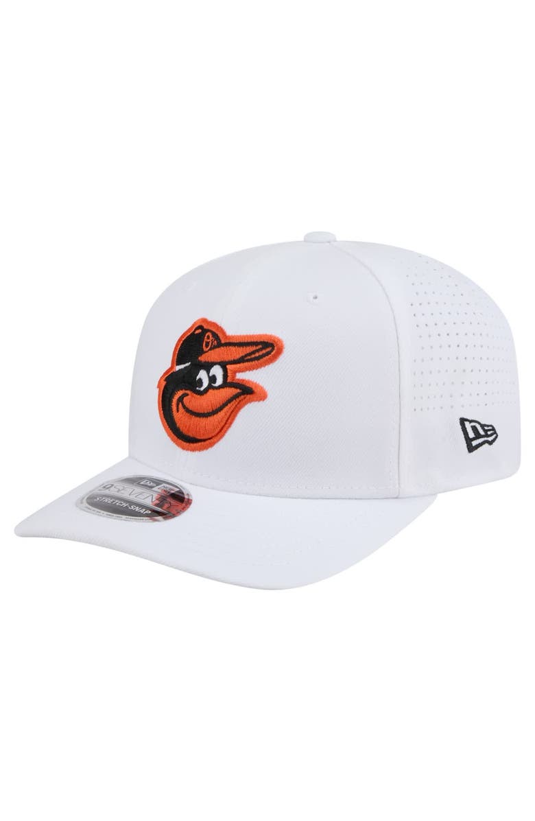 New Era Men's New Era White Baltimore Orioles COOLERA 9SEVENTY Adjustable Hat, Main, color, White