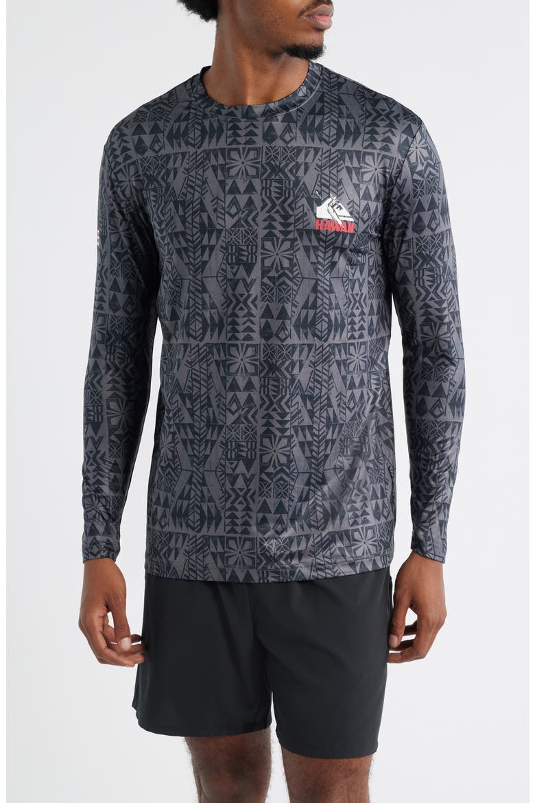 Hi Surf Long Sleeve Rashguard, Main, color, IRON