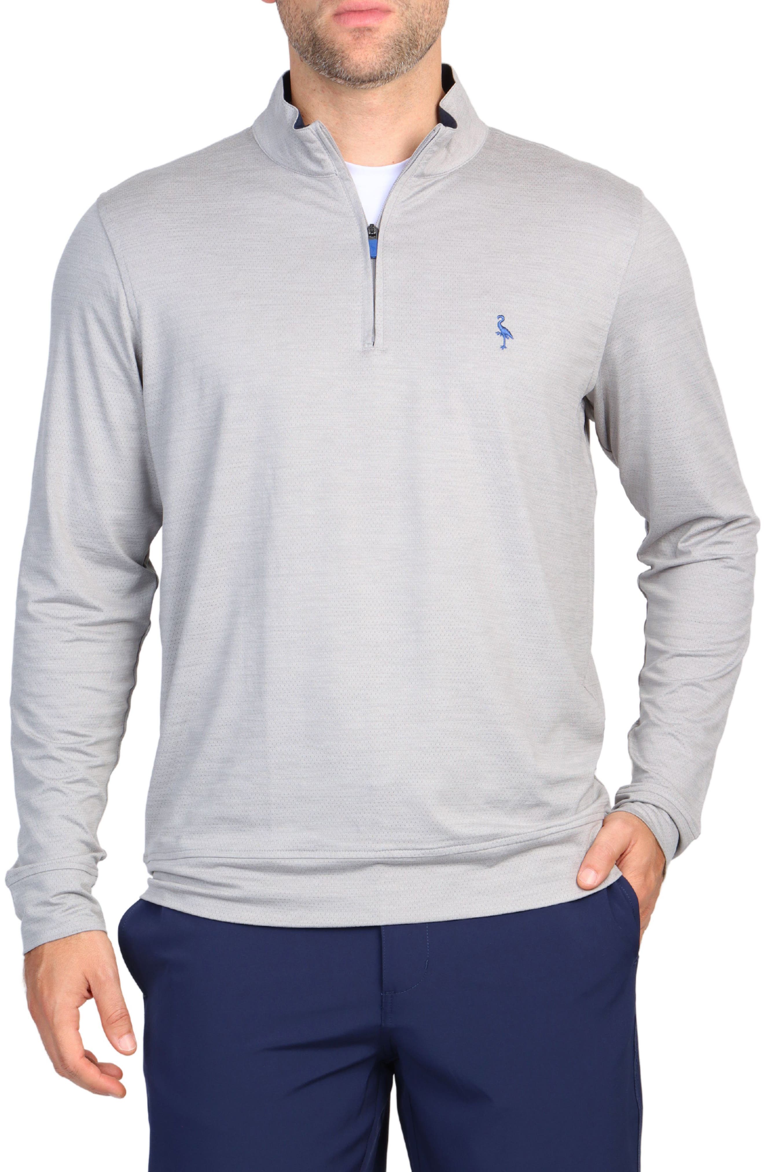 TailorByrd Quarter Zip Performance Knit Pullover