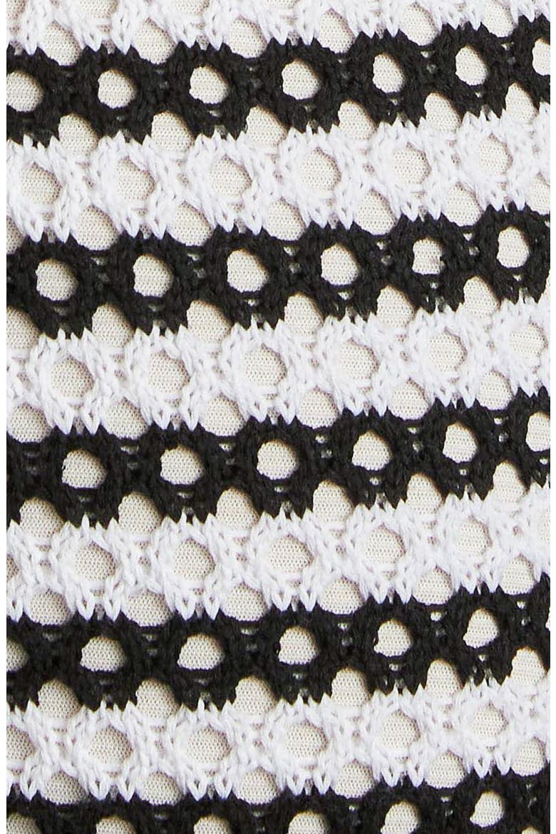 Diana Crochet Dress, Alternate, color, BLACK WHITE