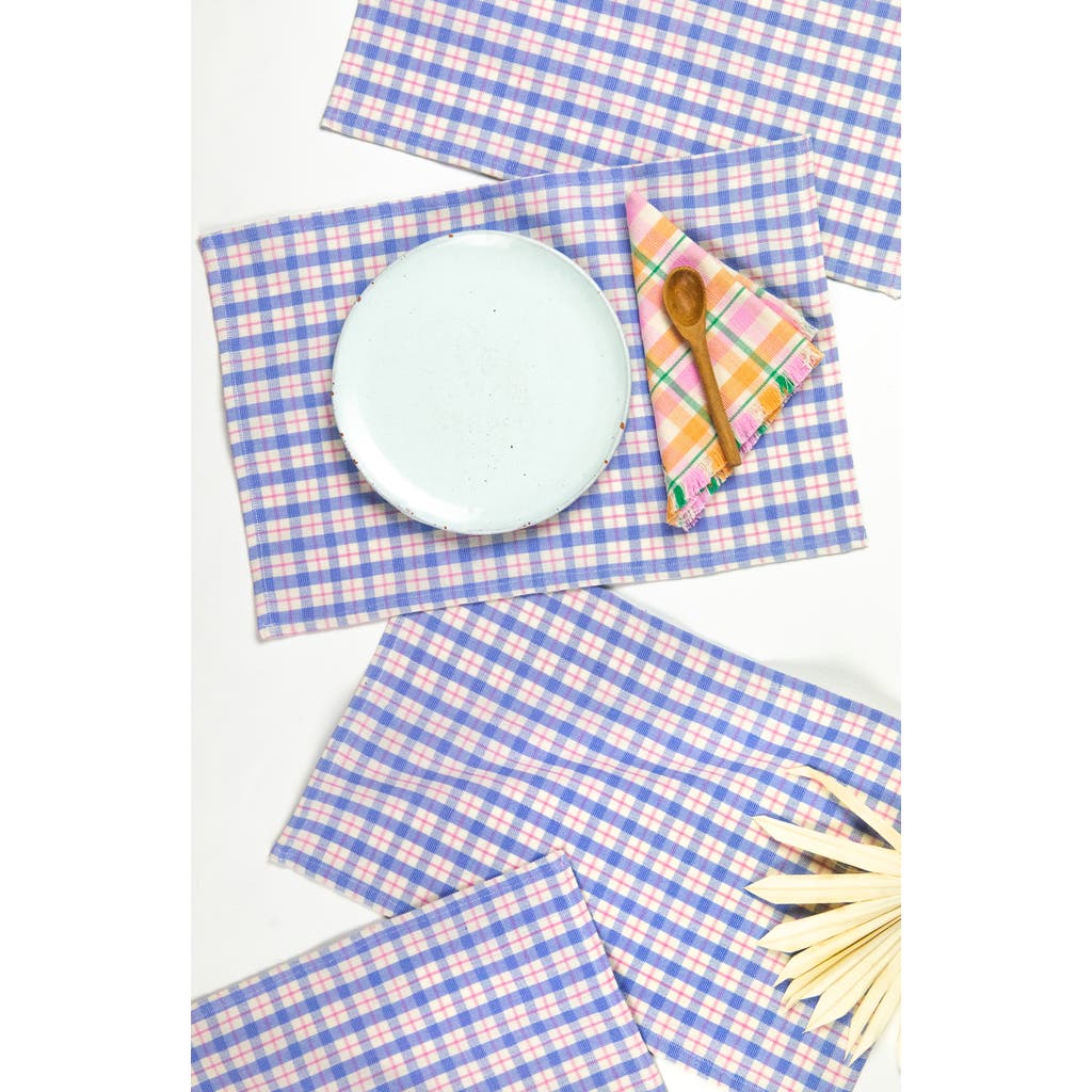 Archive New York Sofia Placemats, Set Of 4 In Blue