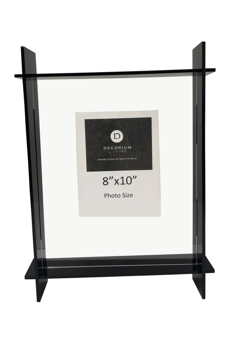 Black Lucite 8" x 10" Frame, Main, color, BLACK/CLEAR