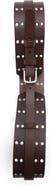 MANGO Wide Studded Leather Belt