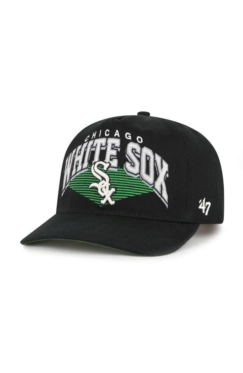 '47 Men's '47 Black Chicago White Sox Pomona Hitch Adjustable Hat, Main, color,