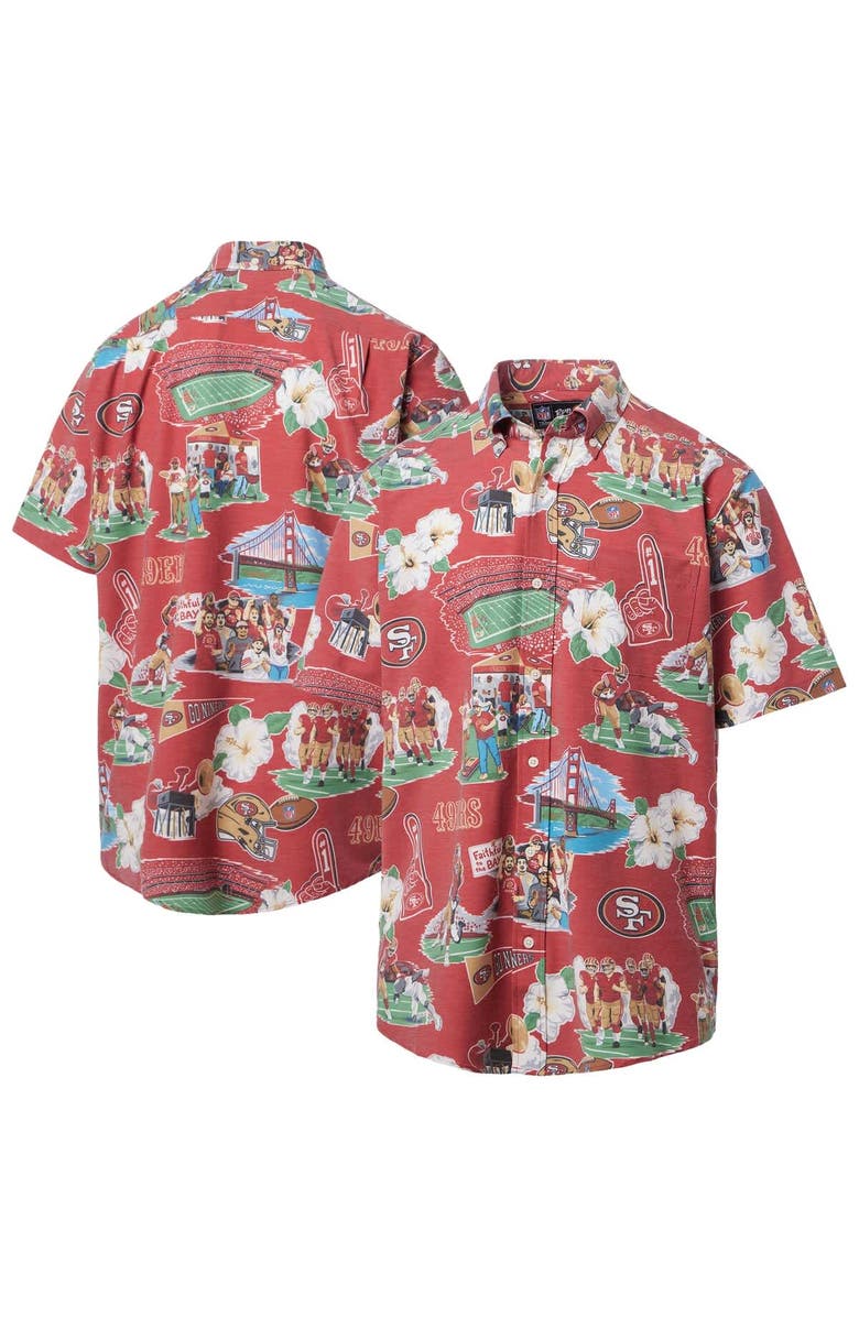 Reyn Spooner Men's Reyn Spooner Red San Francisco 49ers Scenic Button-Down Shirt, Main, color, Red