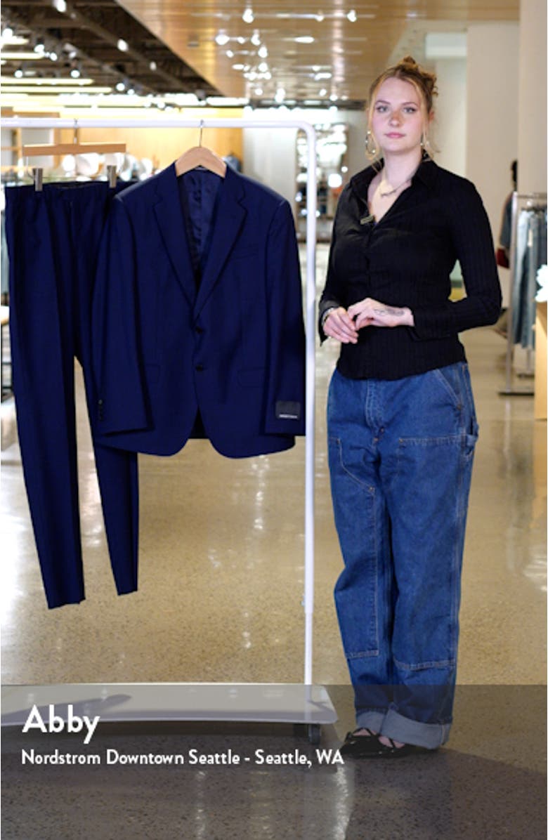 Microcheck Wool Suit, sales video thumbnail