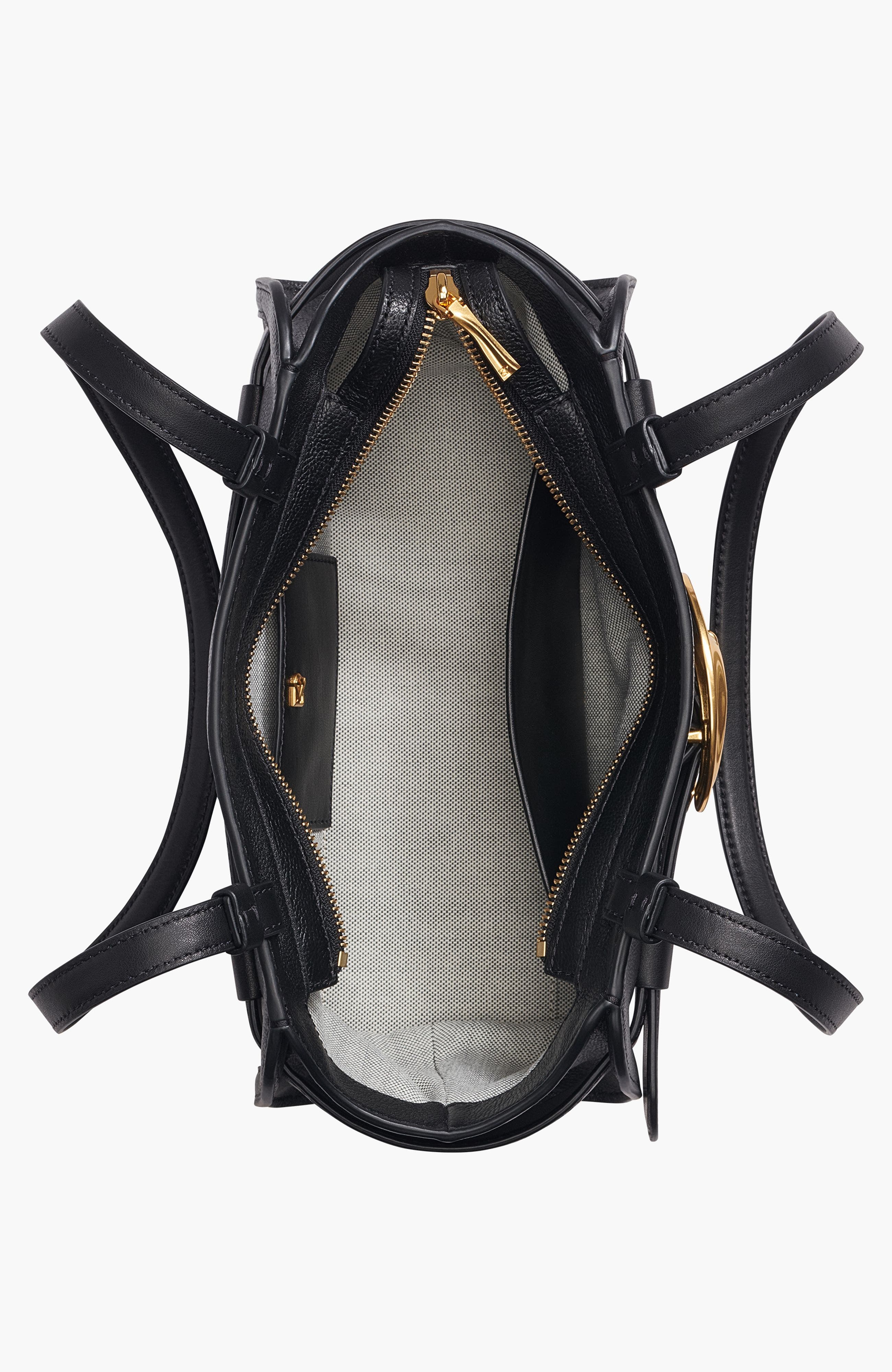 Keaton East-West Tote, Alternate, color, Black/Gold