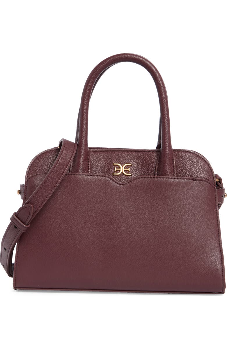Sam Edelman Miranda Small Satchel, Main, color, Dark Red