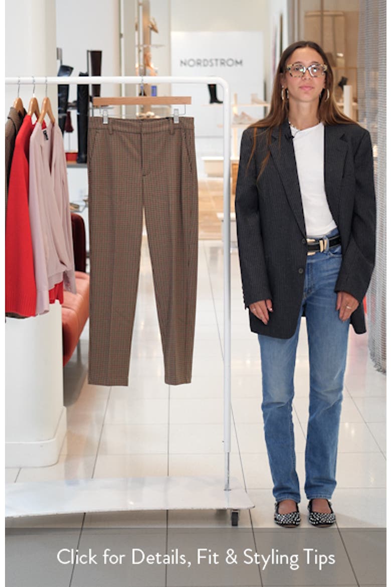 Kelsey Plaid Knit Trousers video
