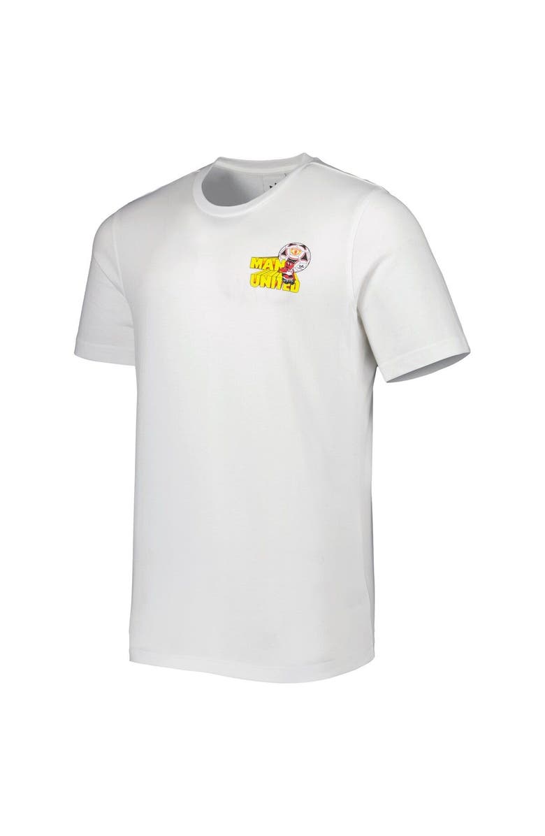 adidas Originals Men's adidas White Manchester United Retro T-Shirt, Alternate, color,