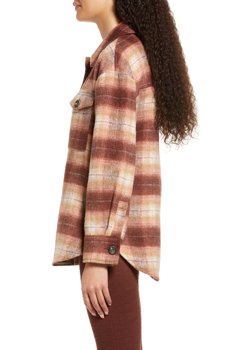 BP. Plaid Shirt Jacket, Alternate, color,